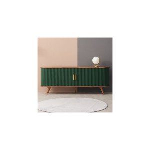 [블리스데코] 리오나 1800 원목 슬라이딩 B형 거실장 BER037_C [색상 필메모]