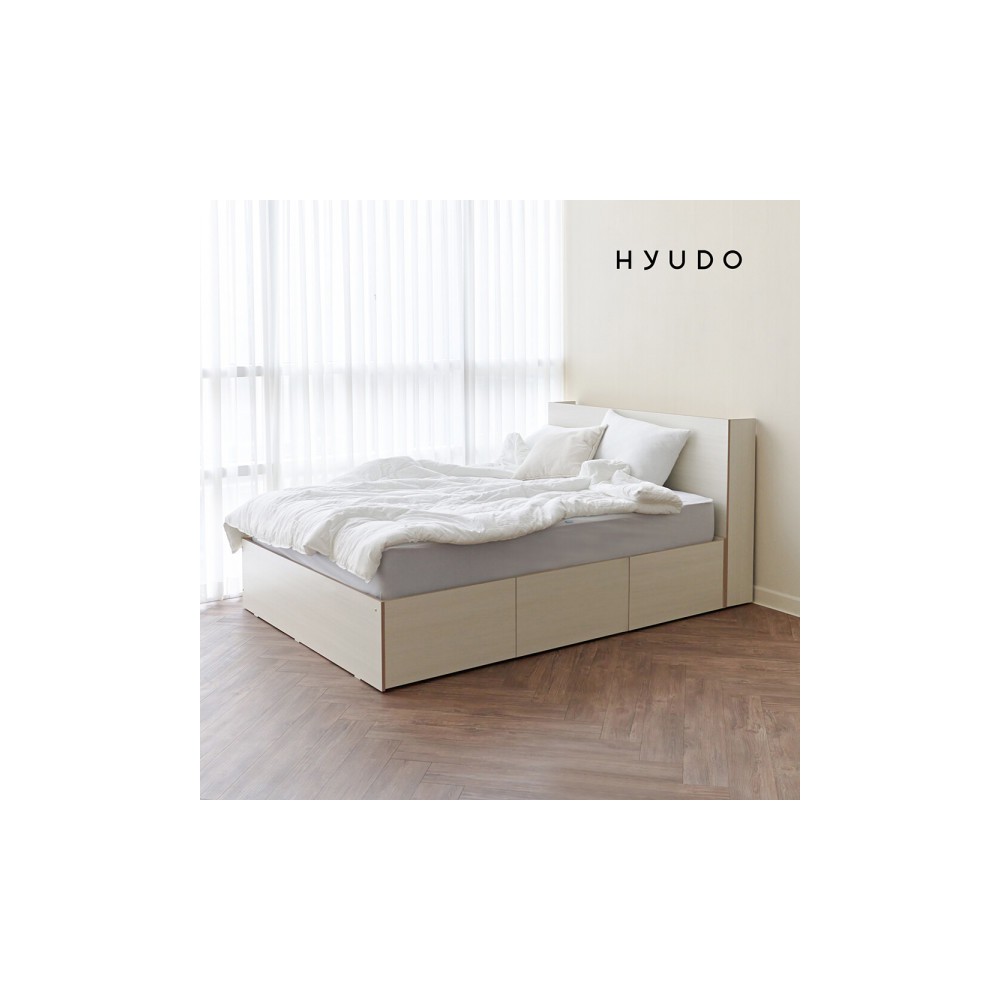 넉넉한 선유 빅 수납 LED 무헤드 침대 프레임(SS/Q)