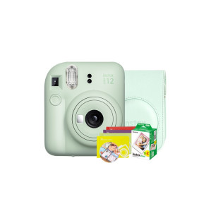 미니12/폴라로이드/즉석카메라 민트그린+필름2p외 선물(틴케이스)