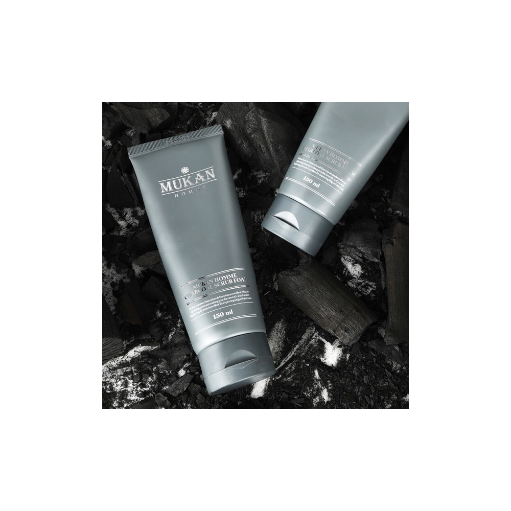 무칸 옴므 차콜 스크럽폼 150ml/세안제/남자폼클렌징